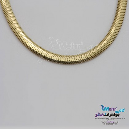 Gold chain - fish blade design 45 cm long-MM1736